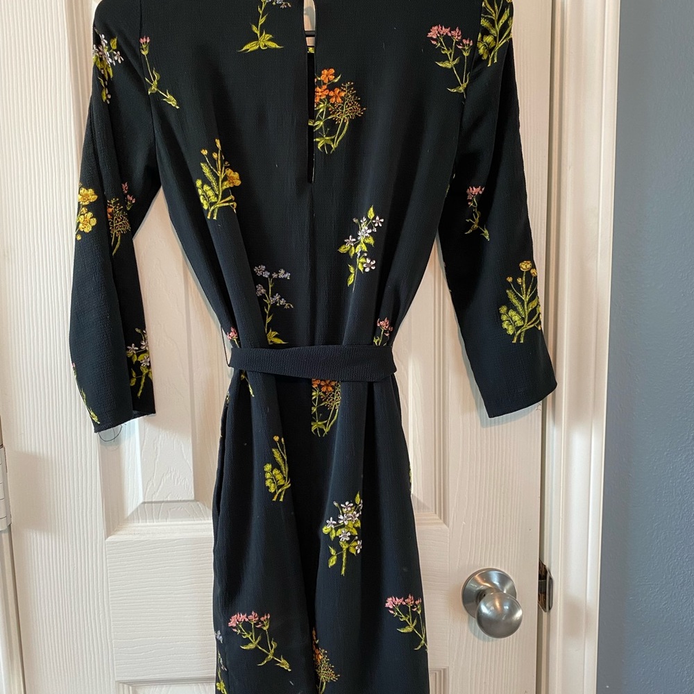 H&M Black Floral Dress